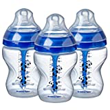 Tommee Tippee Advanced Anti-Colic Baby Bottle for Boys, 9 Ounce, 3 Count